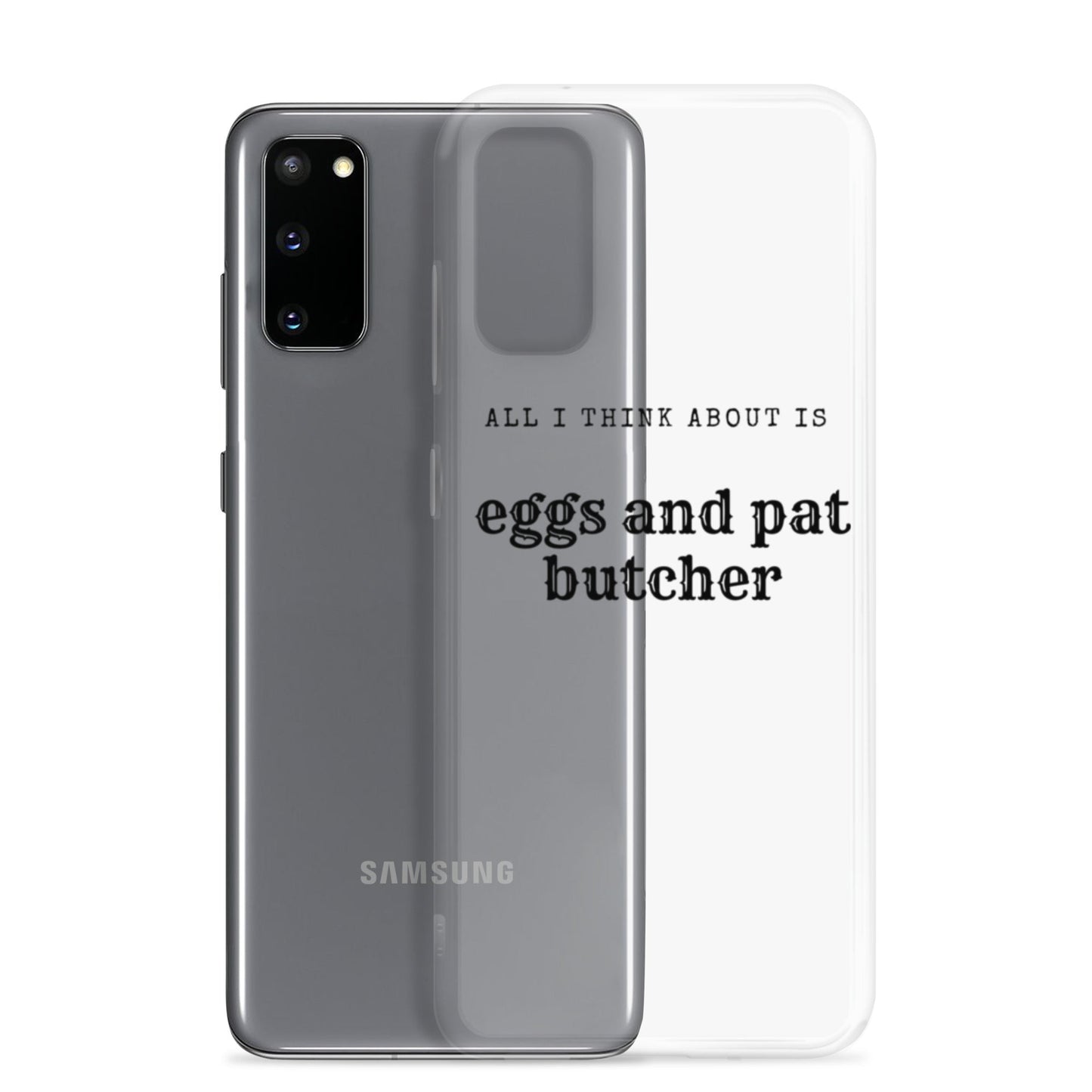 Egg & Pat Butcher Clear Case for Samsung® - Bex Thoughts
