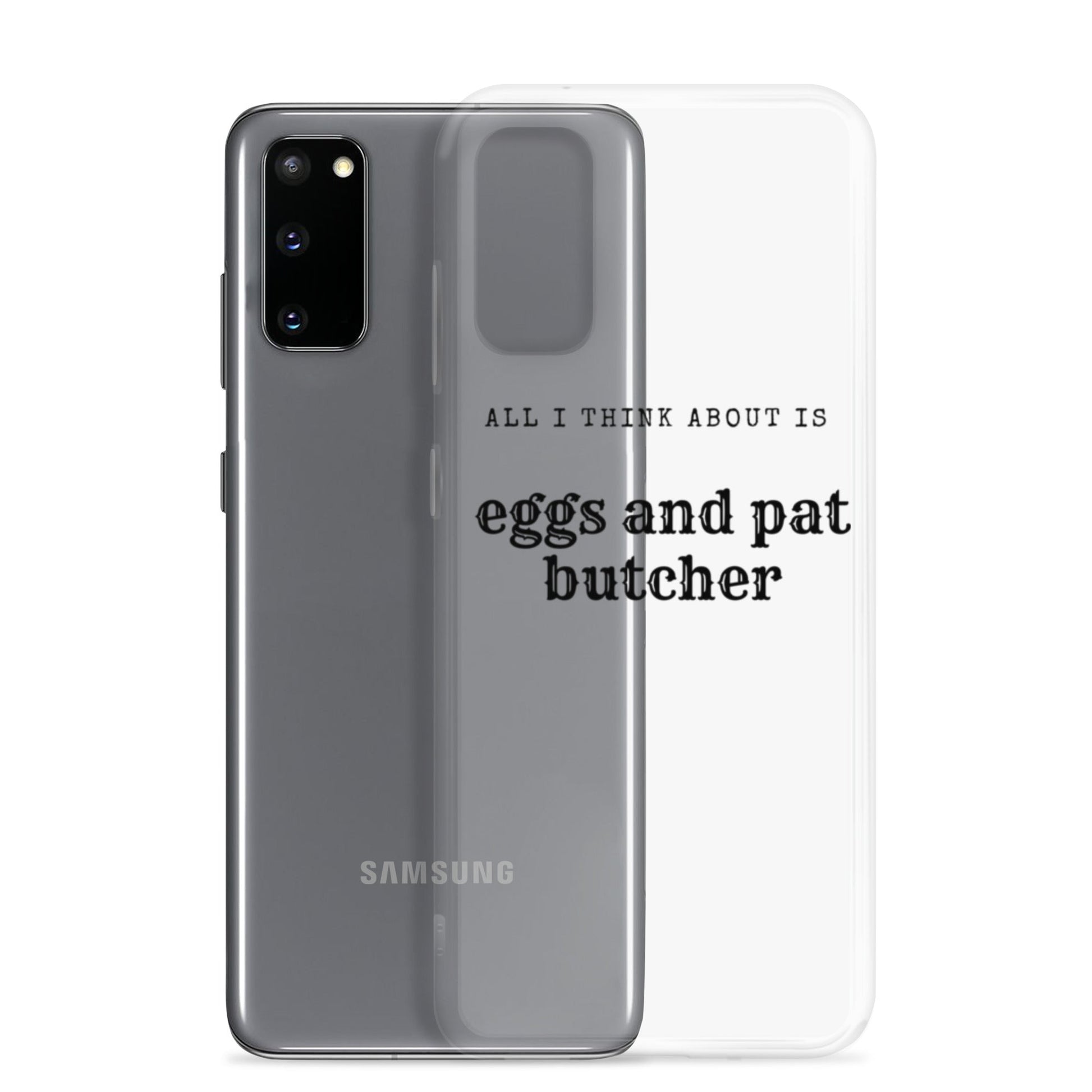 Egg & Pat Butcher Clear Case for Samsung® - Bex Thoughts