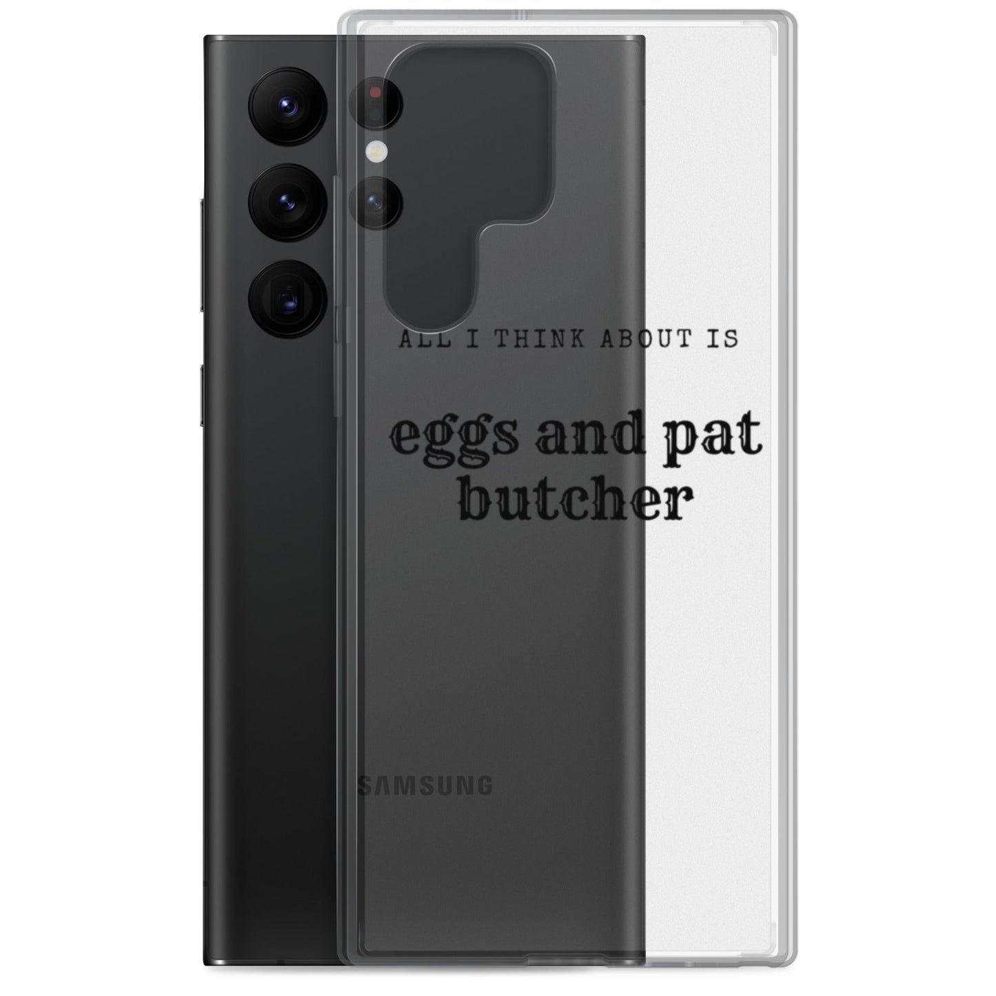 Egg & Pat Butcher Clear Case for Samsung® - Bex Thoughts