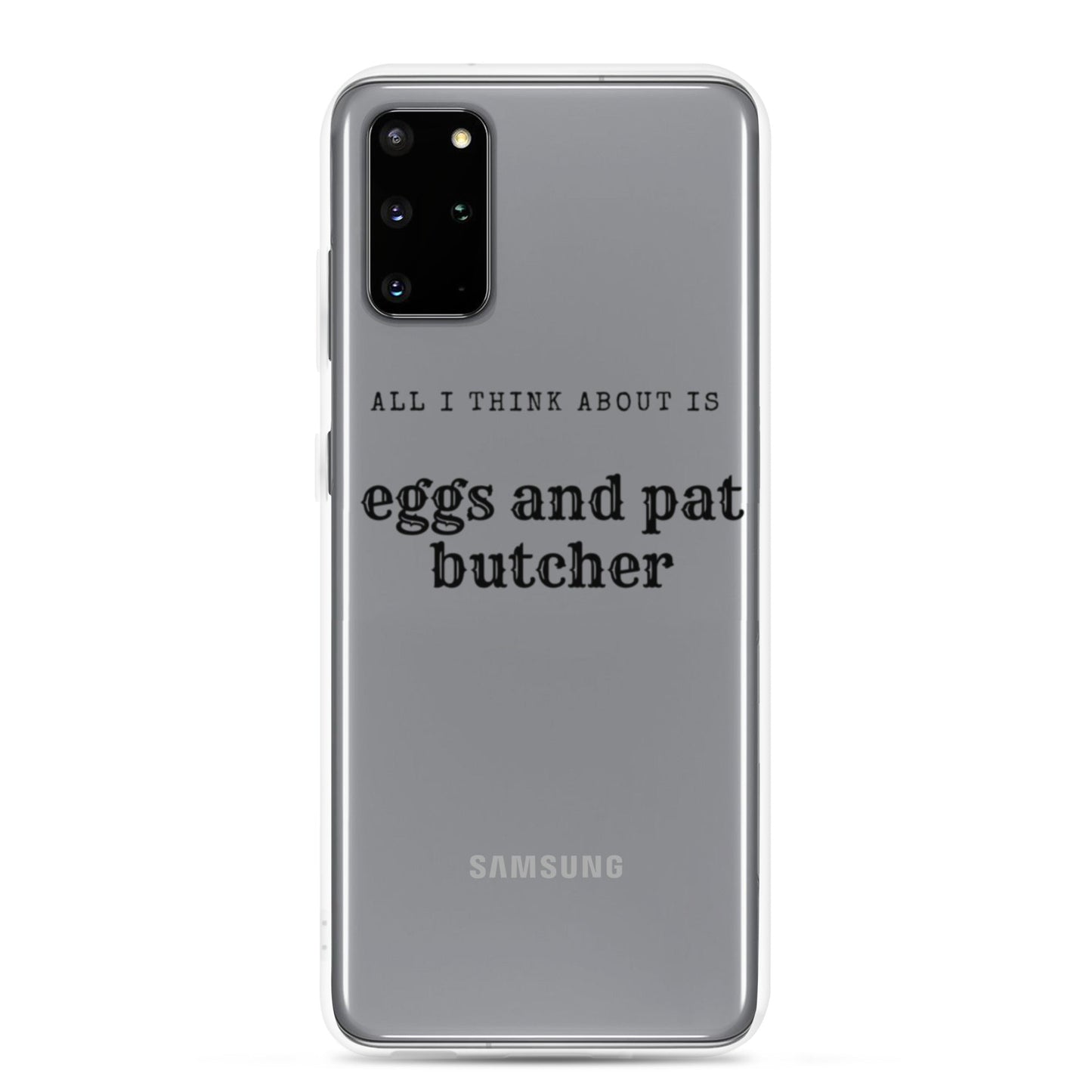 Egg & Pat Butcher Clear Case for Samsung® - Bex Thoughts